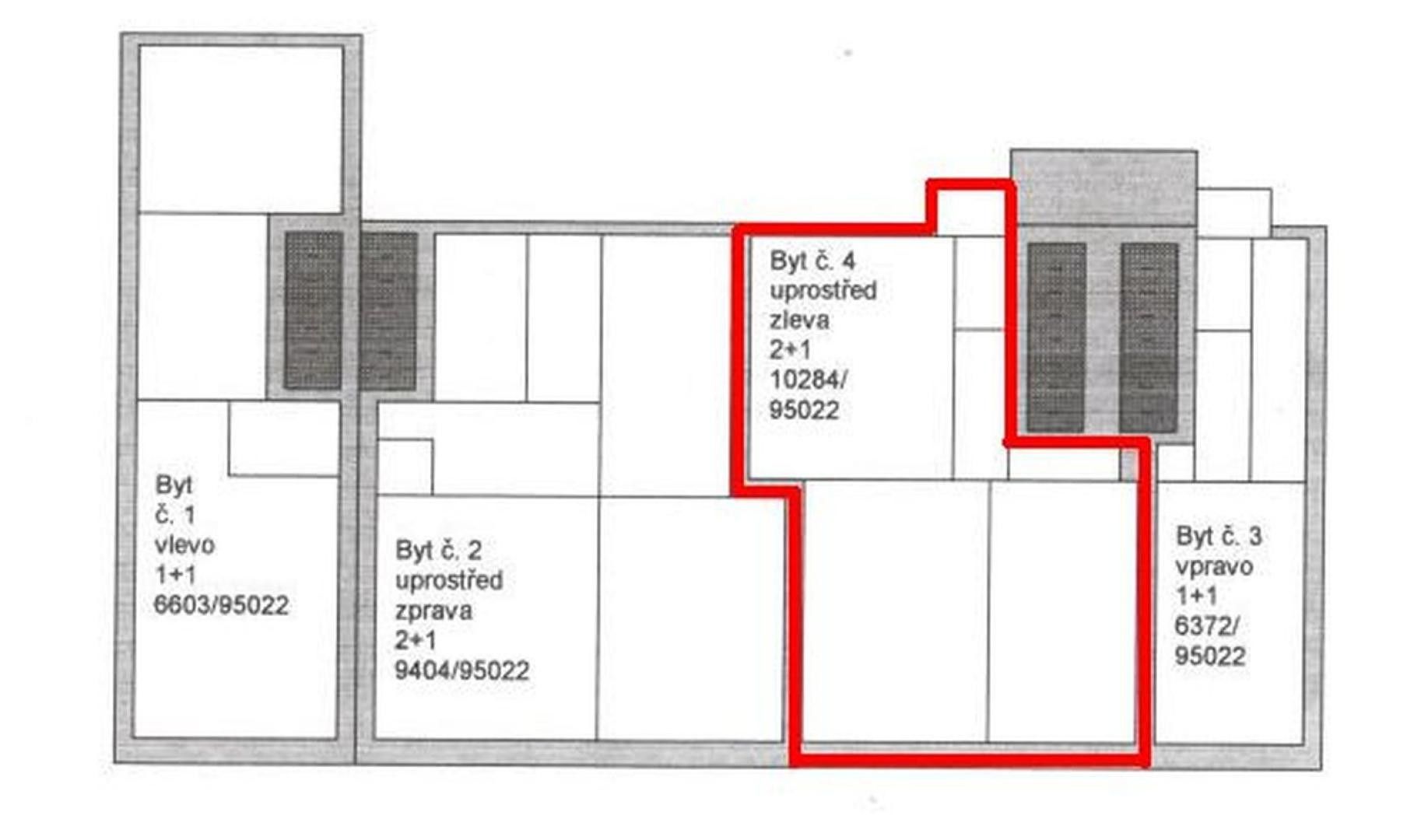 Byt 2+1 · 103 m² · Karlova 340, Cheb - 3
