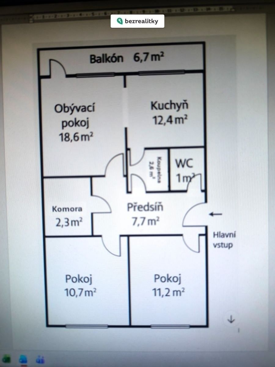 Prodej byt 3+1 - Americká, Kladno, 67 m²