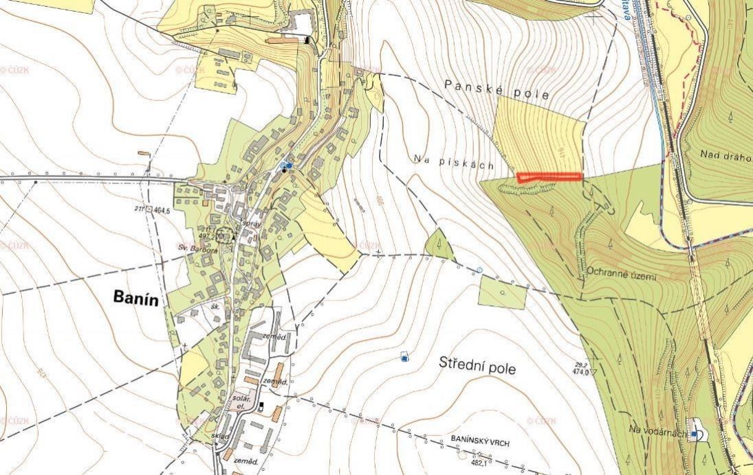 Prodej louka - Banín