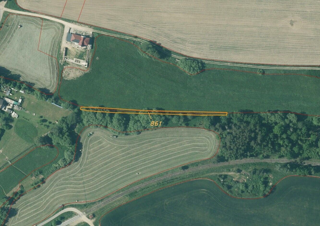 Prodej pozemek - Urbaneč, Peč, 9 m²