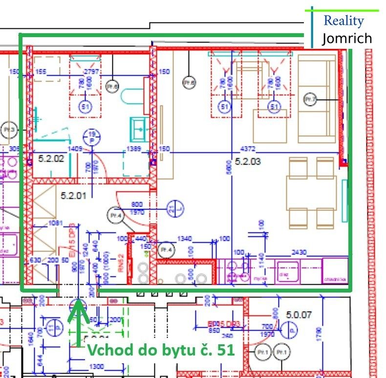 Pronájem byt 1+kk - Moskevská, Liberec, 40 m² - 5