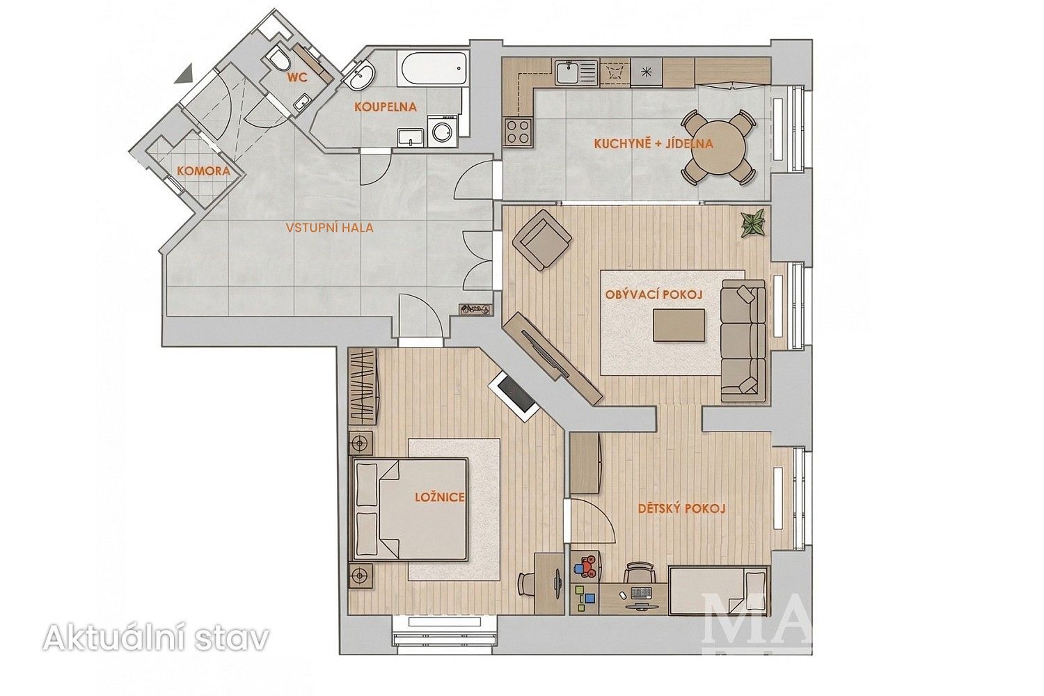 Byt 3+1 · 108 m² · Praha - Nové Město, okres Praha 2, Hlavní město Praha - 4