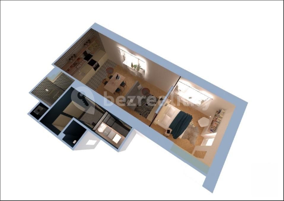 2+kk, Na Nivách, Praha - Michle, 50 m² - 1