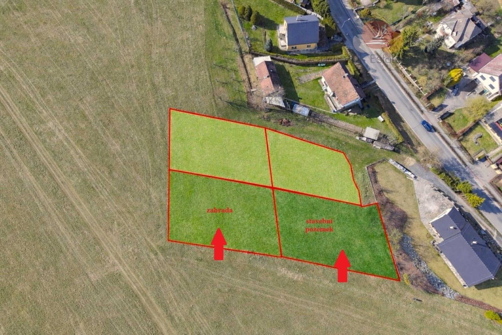 Pozemky pro bydlení, Zábřeh, 1 281 m² - 1