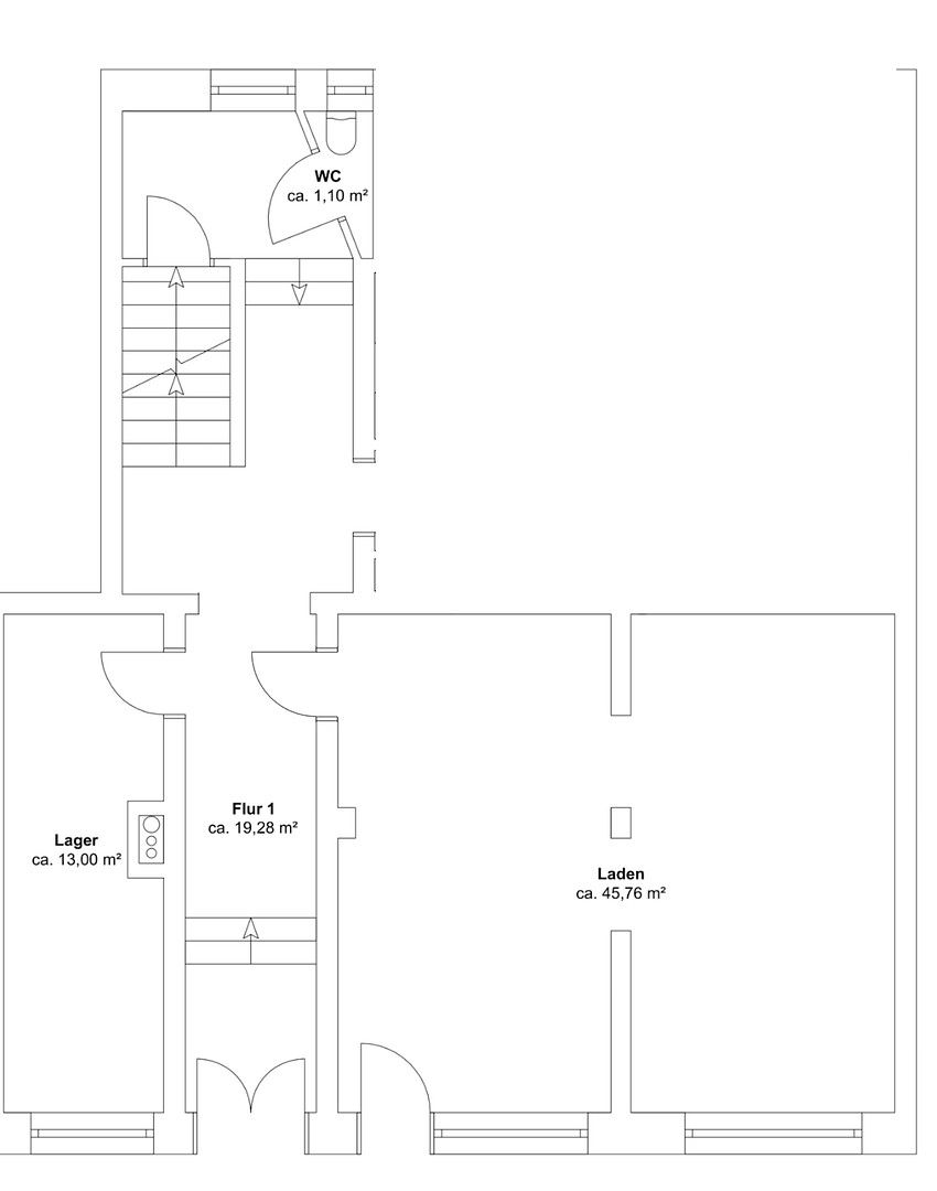 Kanceláře, Lößniger Straße 50 Leipzig Südvorstadt Sachsen 04275, 60 m² - 2