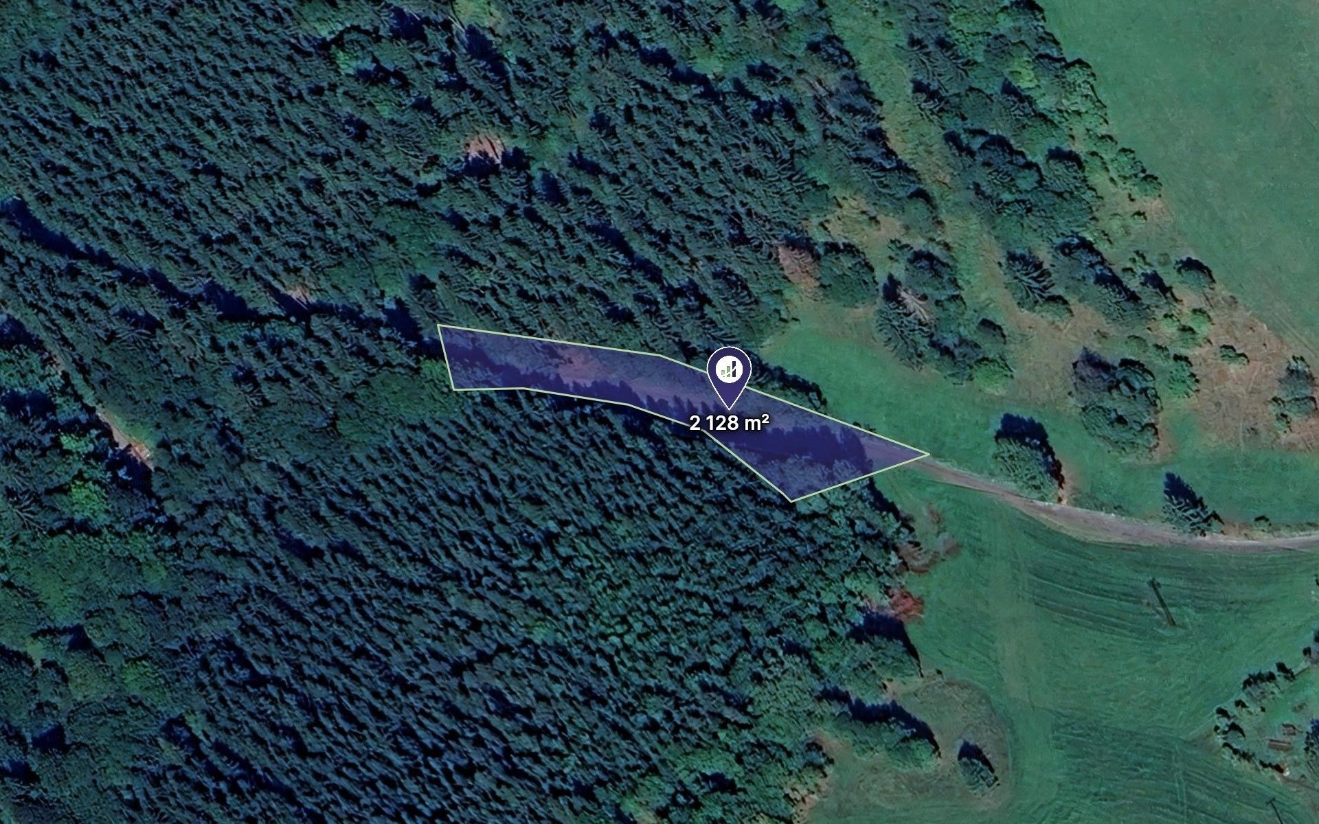 Krunt, 1605 m²