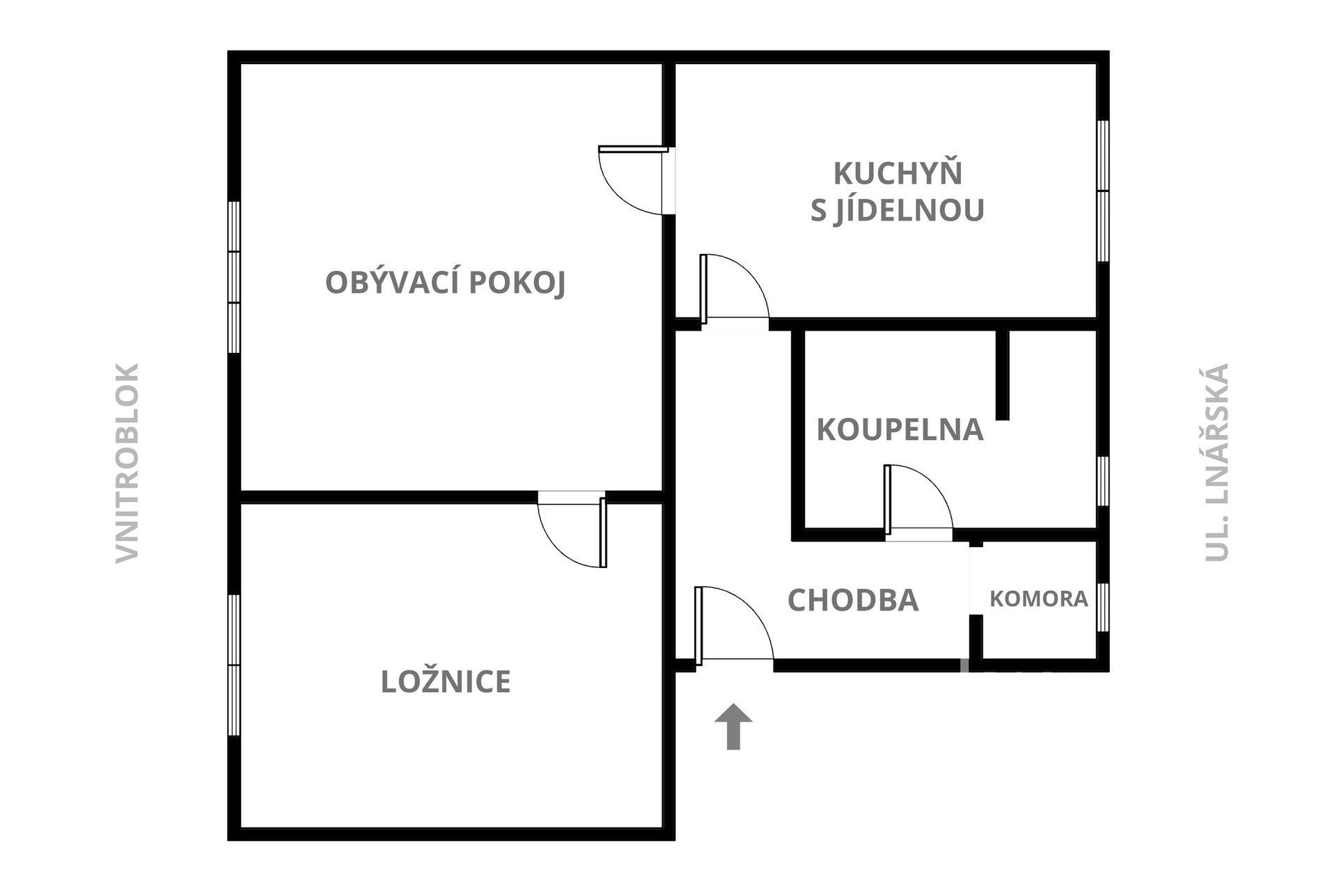 Byt 2+1 · 56 m² · Lnářská 1000, Humpolec - 3