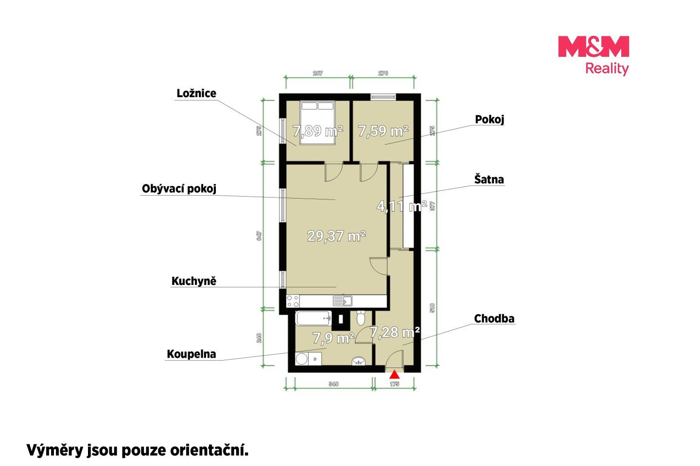Byt 3+kk · 72 m² · Na Jíkalce, Plzeň - 3
