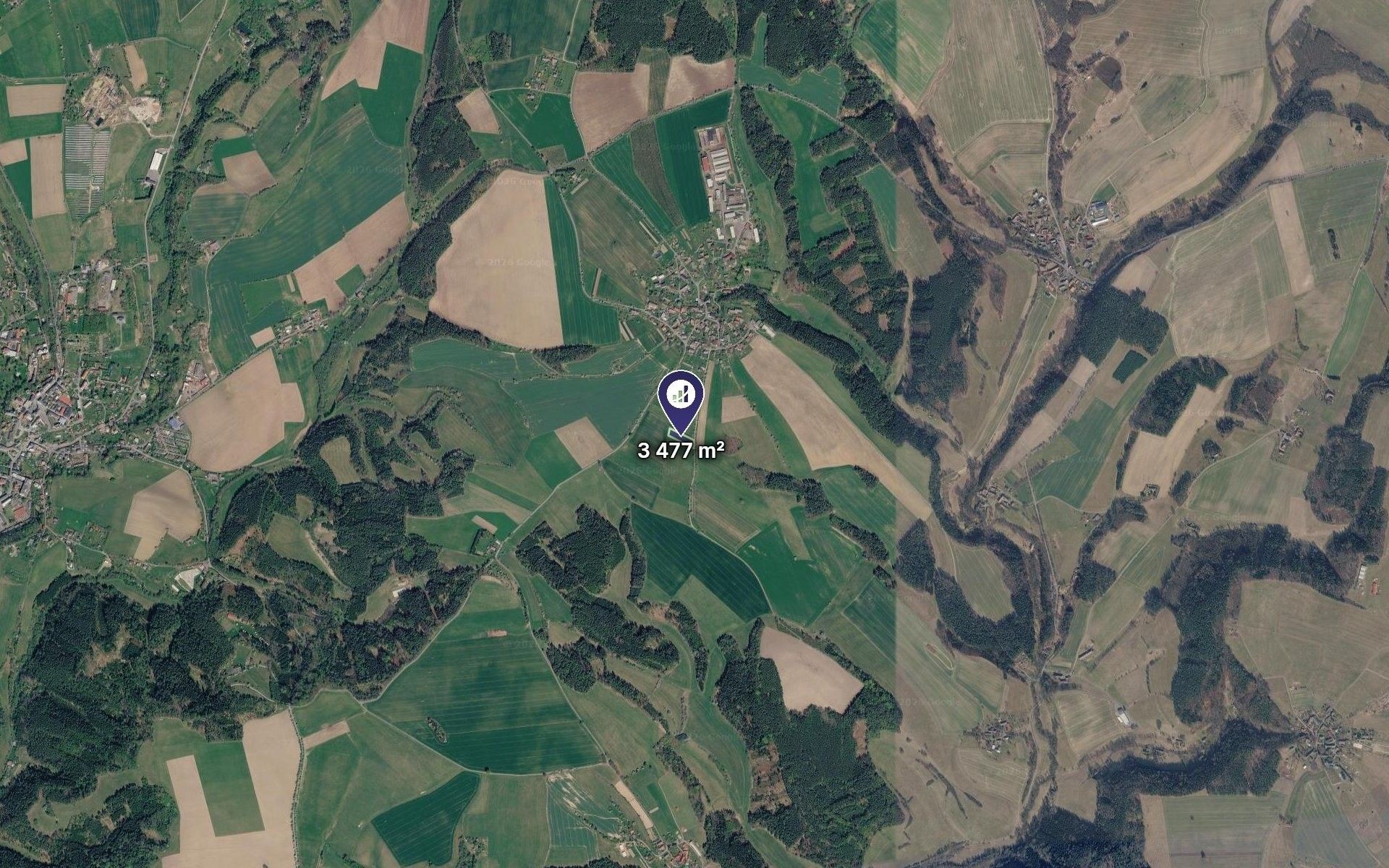 Zemědělské pozemky, Bílá, 652 m² - 2