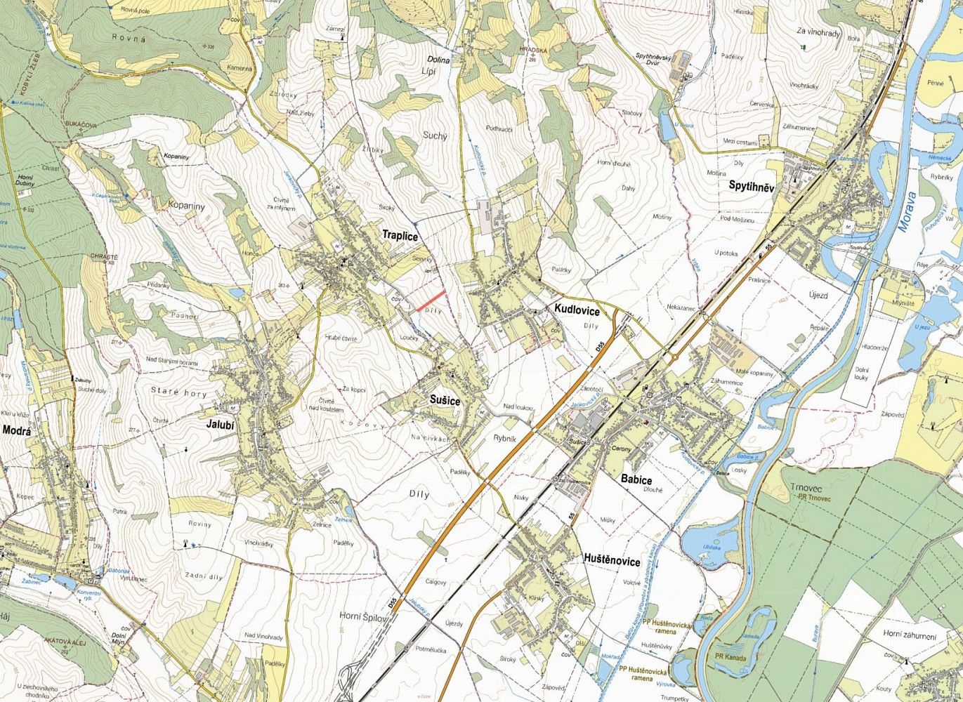 Zemědělské pozemky, Sušice, okres Uherské Hradiště, Zlínský kraj - 2