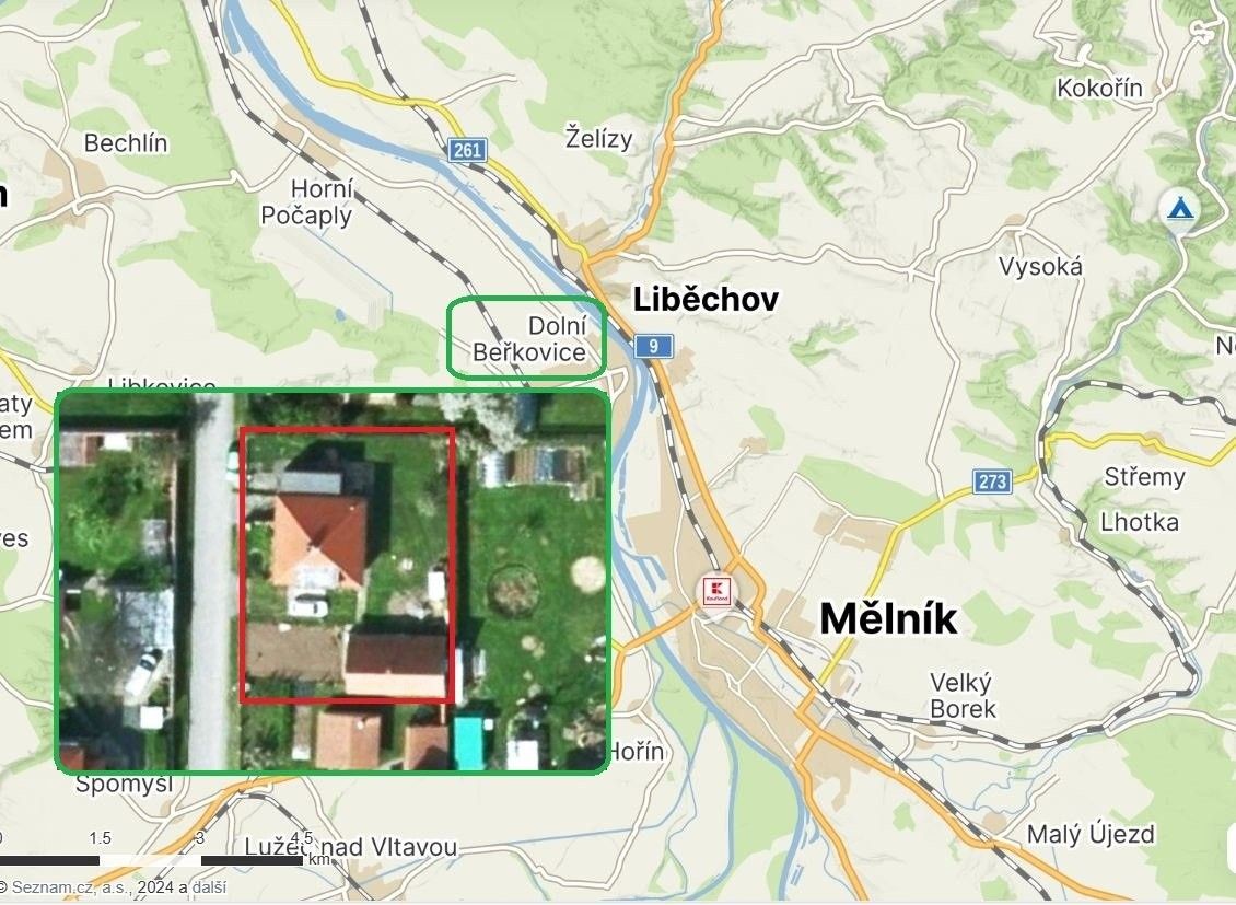 Rodinné domy, Komenského, Dolní Beřkovice, 315 m²