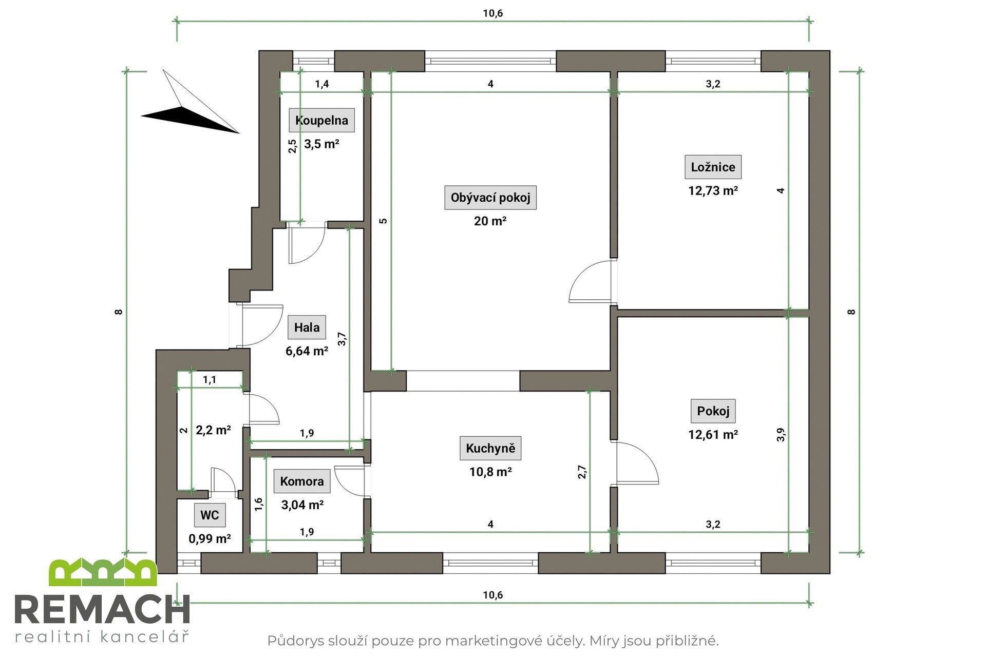 3+kk, 2. května, Napajedla, 79 m² - 2