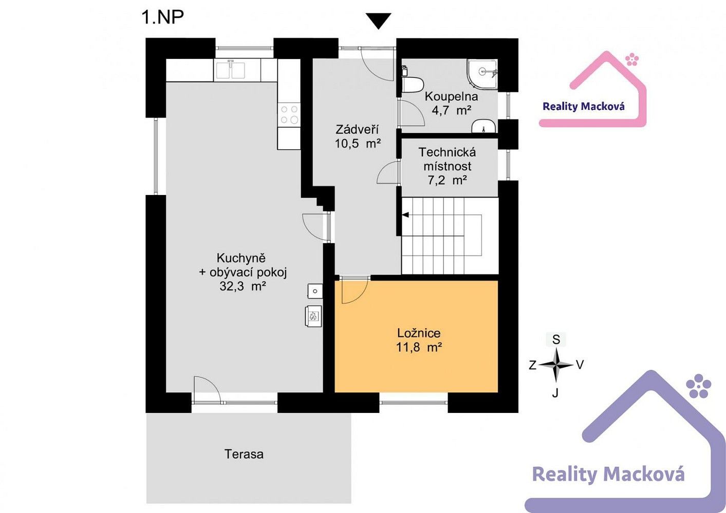 Pronájem rodinný dům - Hradešín, okres Kolín, 136 m² - 2