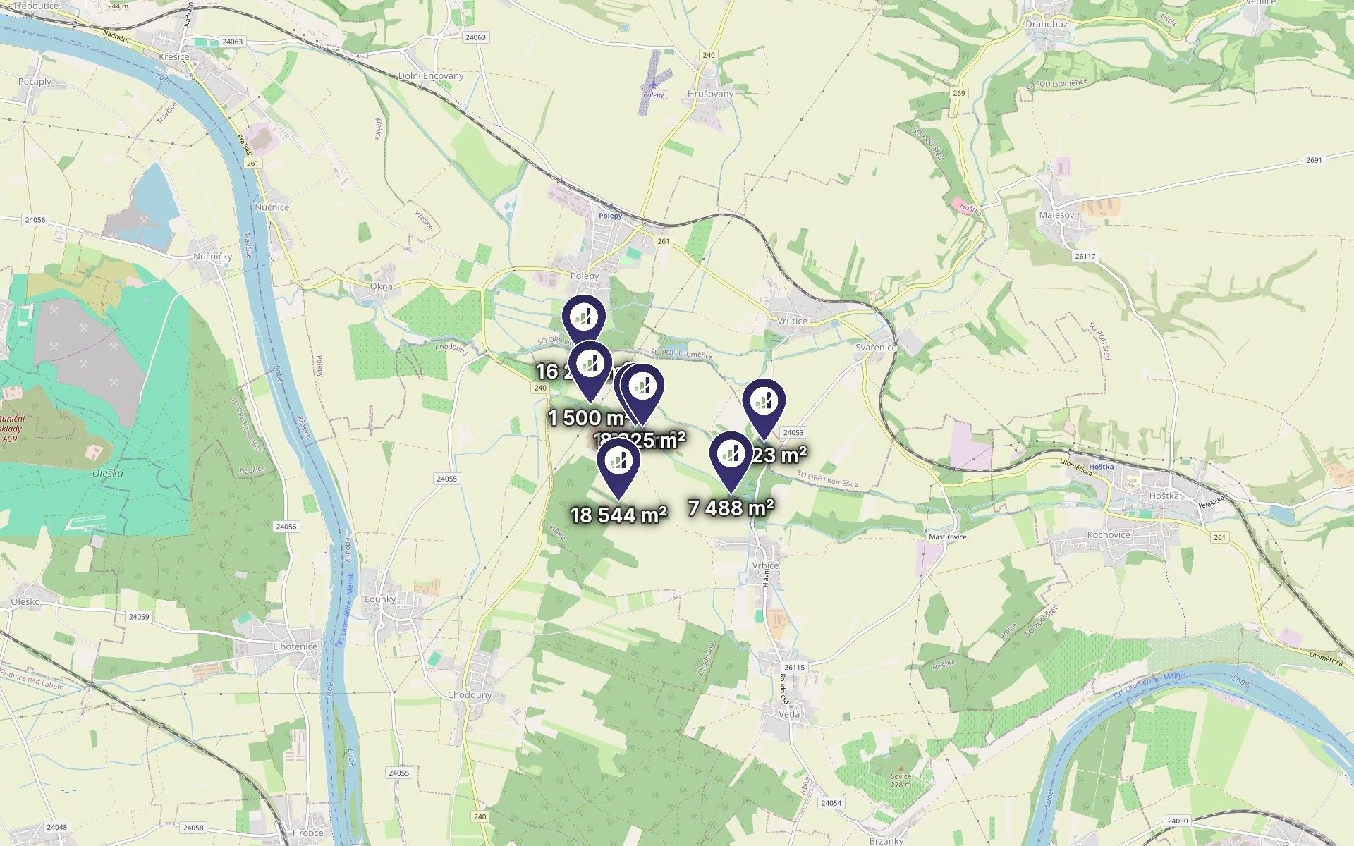 Prodej zemědělský pozemek - Vrbice, 63 002 m² - 5
