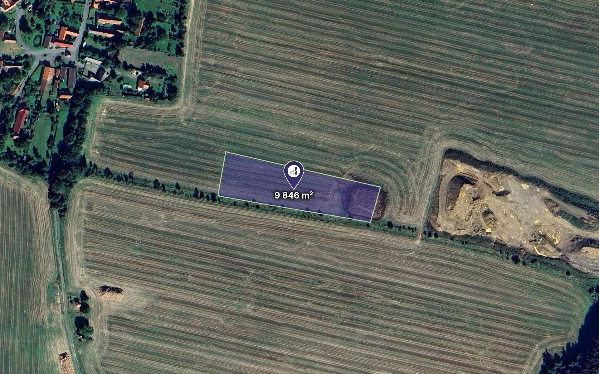 Zemědělské pozemky, Lukavec, 9 846 m² - 1