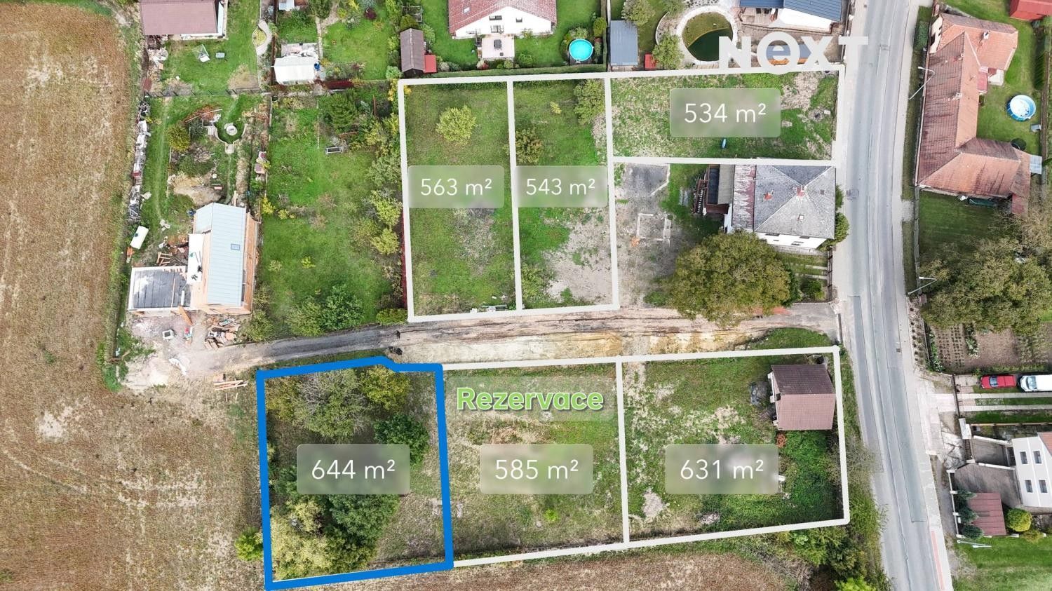 Prodej pozemek pro bydlení - Bukovina nad Labem