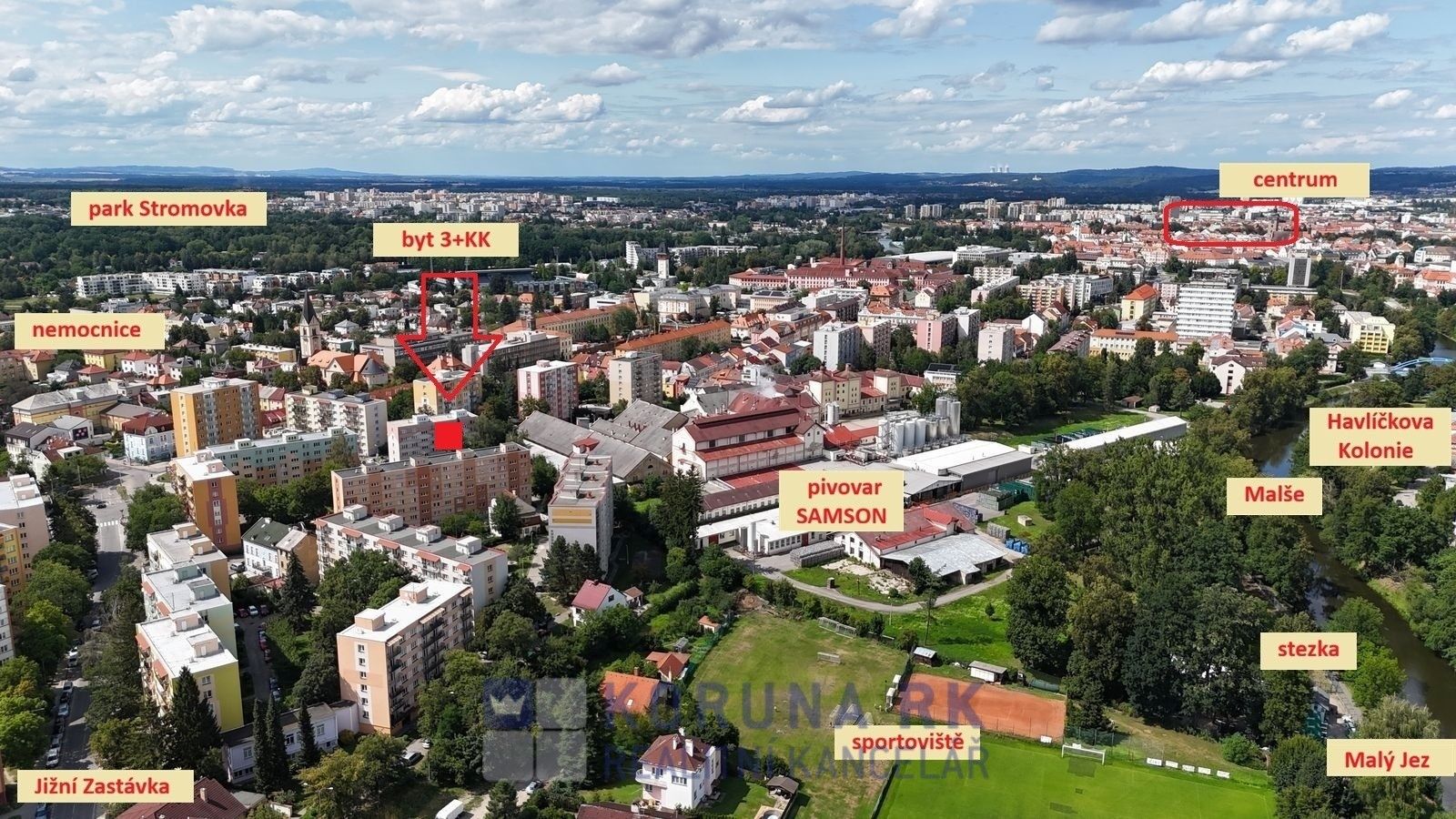 3+kk, Lidická tř. 474, České Budějovice 7, 52 m² - 1