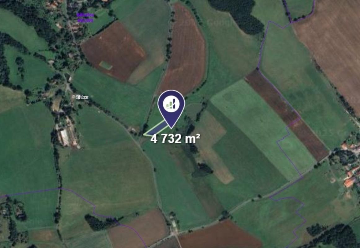 Zemědělské pozemky, Běhařov, 4 732 m² - 2