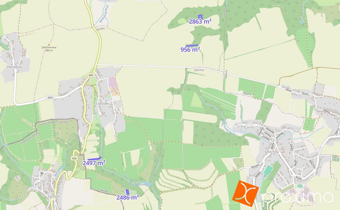 Prodej pozemek - Újezdec, okres Uherské Hradiště - 2