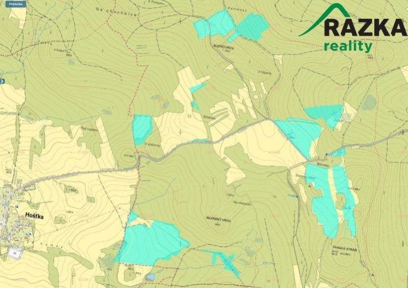 Zemědělské pozemky, Hošťka, 645 446 m²