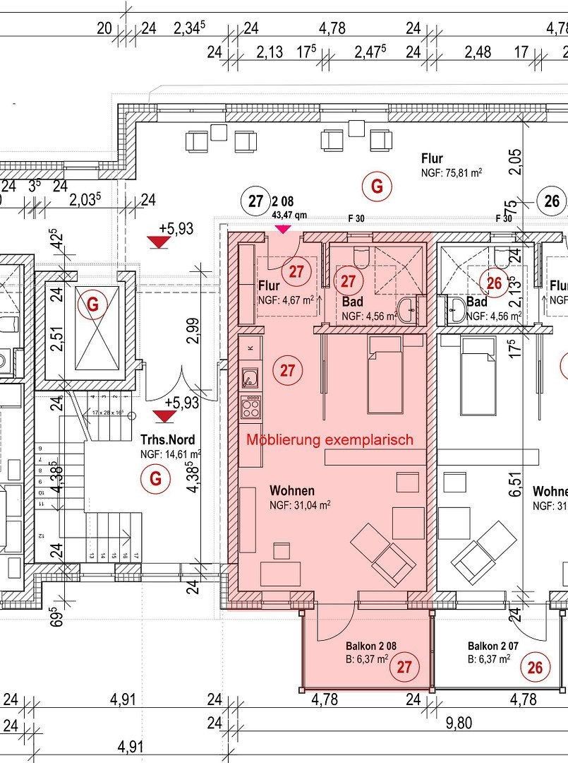Byt 1+1 · 44 m² · Industriestraße 2, , Bavorsko - 3