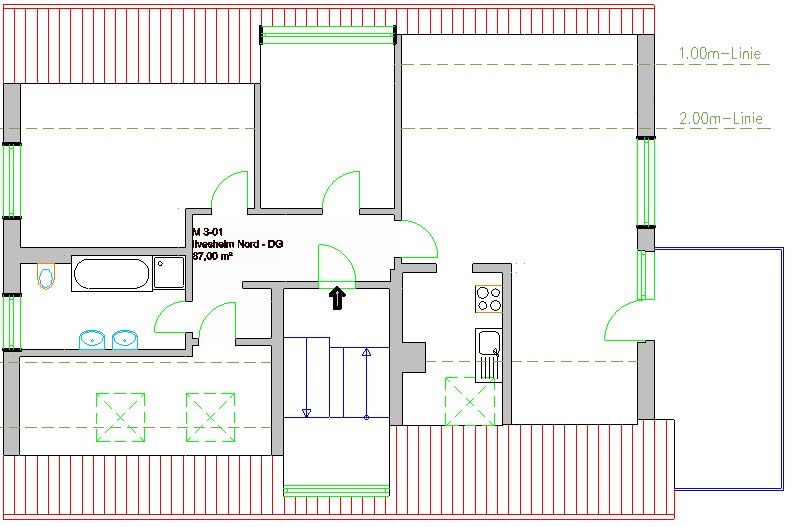 3+kk, , Bádensko-Württembersko, 87 m² - 1