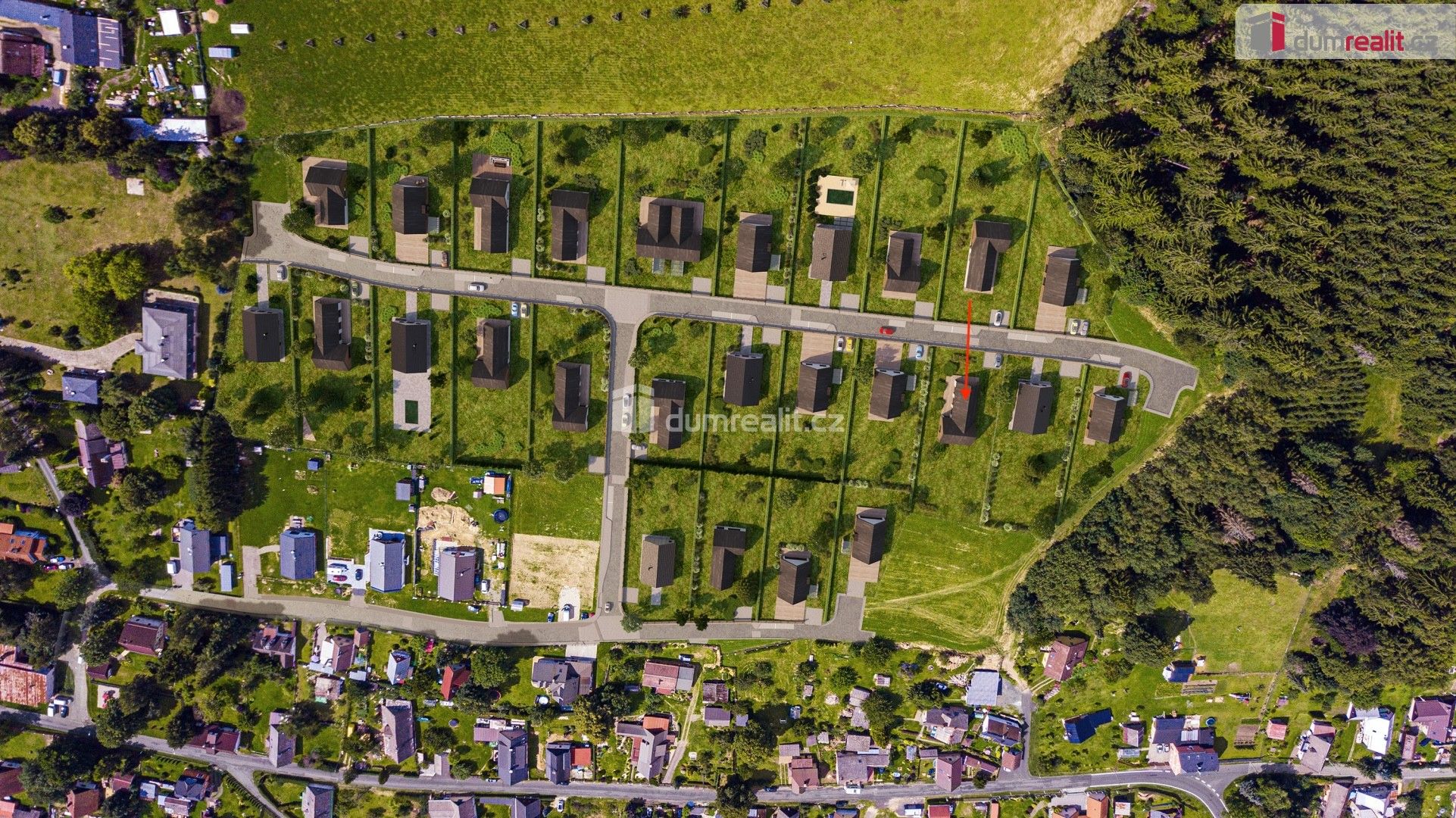 Pozemek pro bydlení · 1 392 m² · Krásné, Tři Sekery - 3