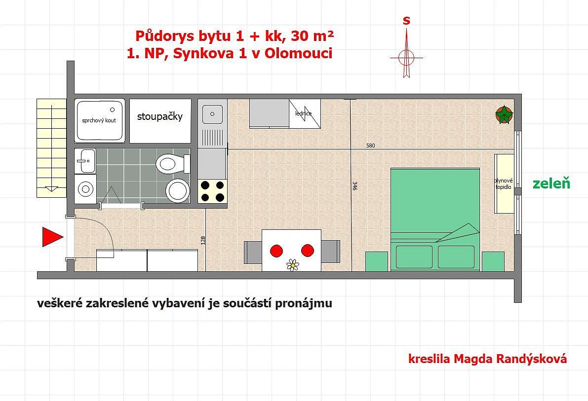 Byt 1+kk · 30 m² · Olomouc - Lazce, Olomoucký kraj - 3