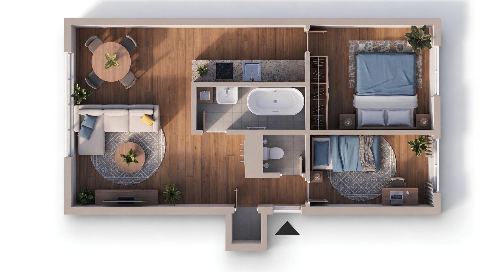 3+kk, J. A. Komenského 298, Meziboří, 50 m² - 2
