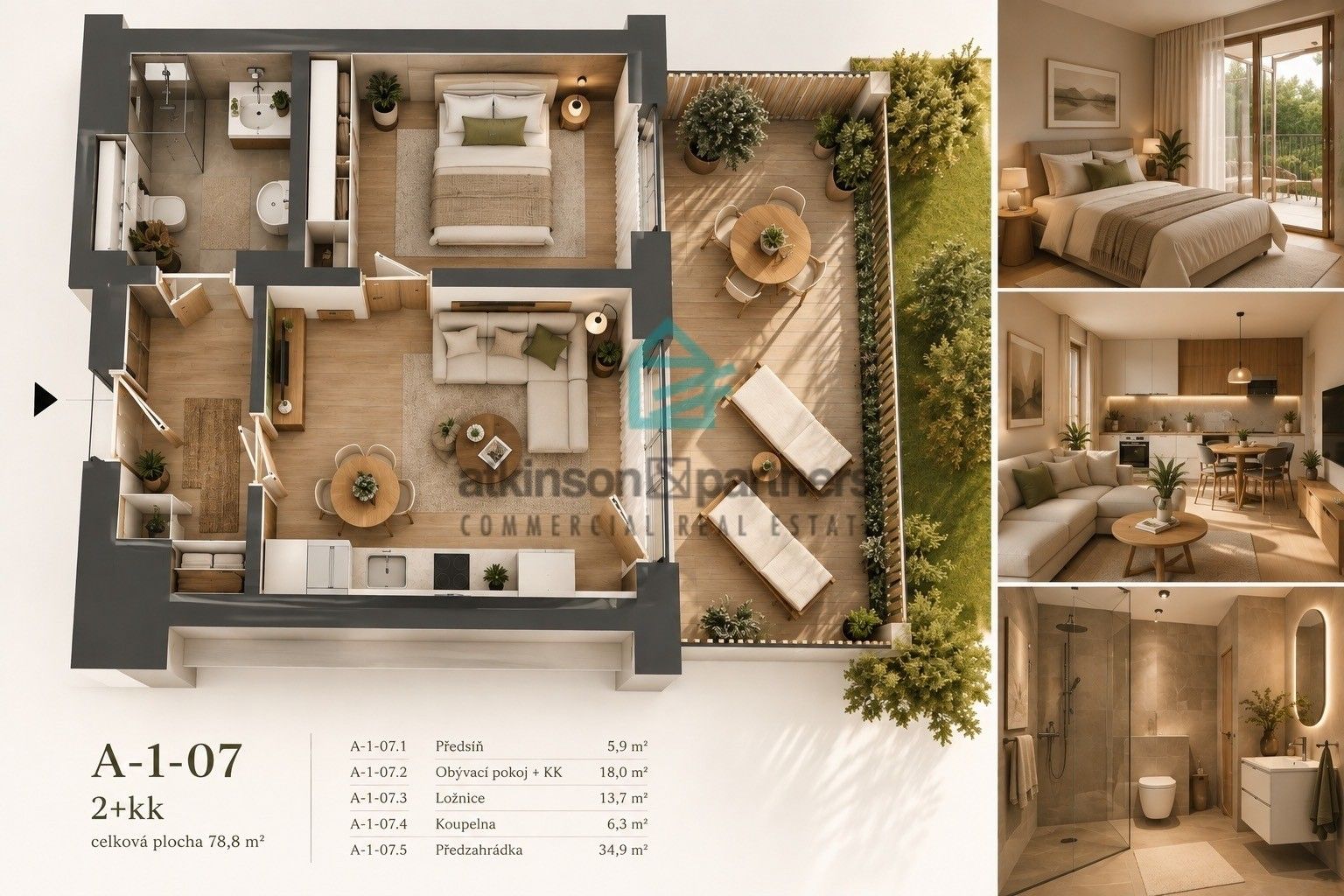 Prodej byt 2+kk - Masarykova, Hluboká nad Vltavou, 44 m² - 5