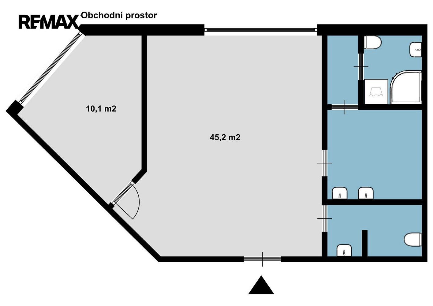 Pronájem obchodní prostory - Brno - Štýřice, okres Brno-město, Jihomoravský kraj, 55 m² - 2