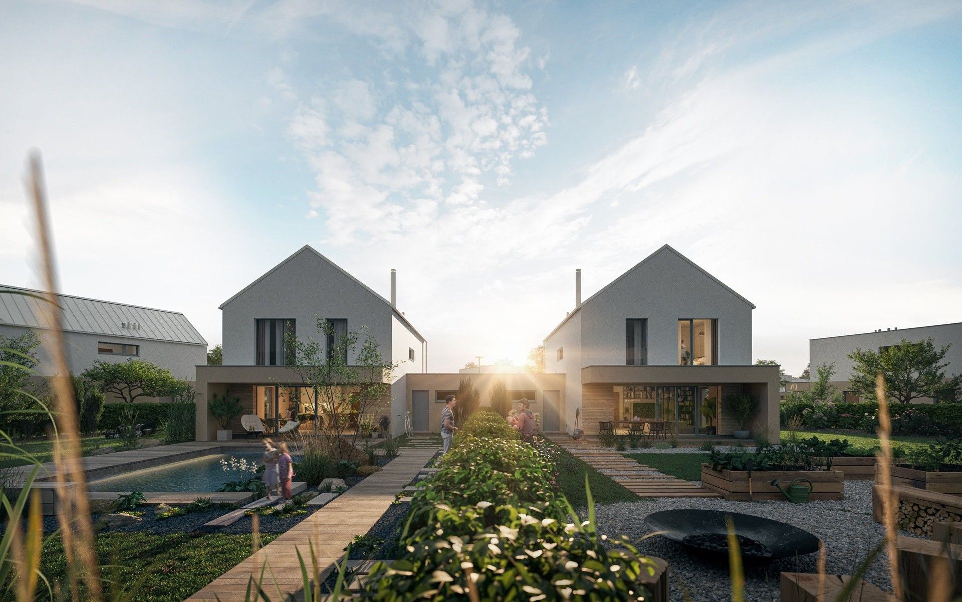 Rodinné domy, Vysoký Újezd, 179 m²