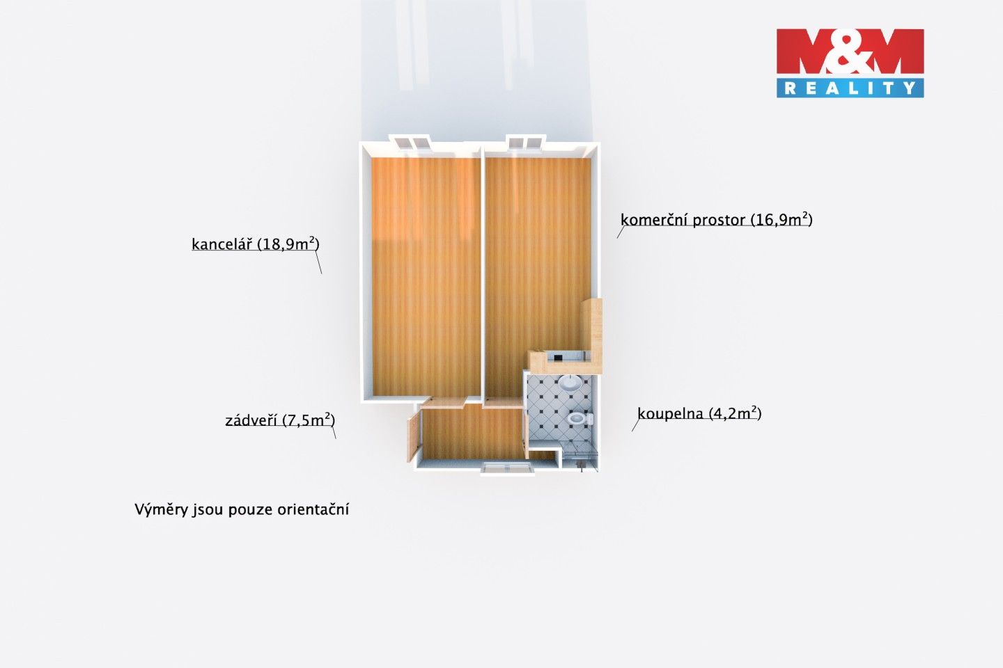 Pronájem kancelář - Alšova, Dobřany, 47 m²