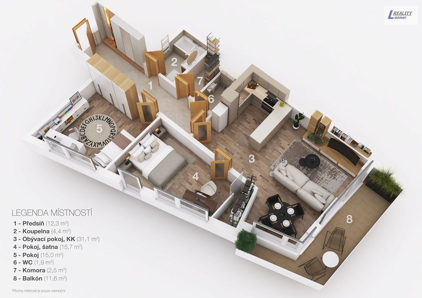 Prodej byt 3+kk - Papírníkova, Praha 4 - Kamýk, 82 m² - 2