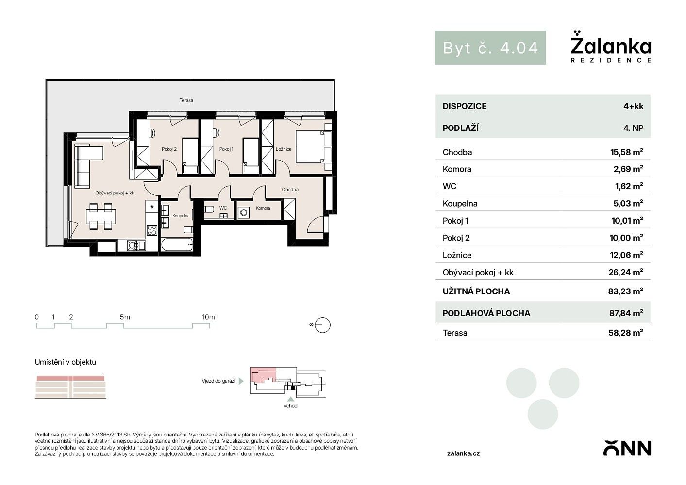 4+kk, Žalanského, Praha 6 - Řepy, 87,8 m² - 2