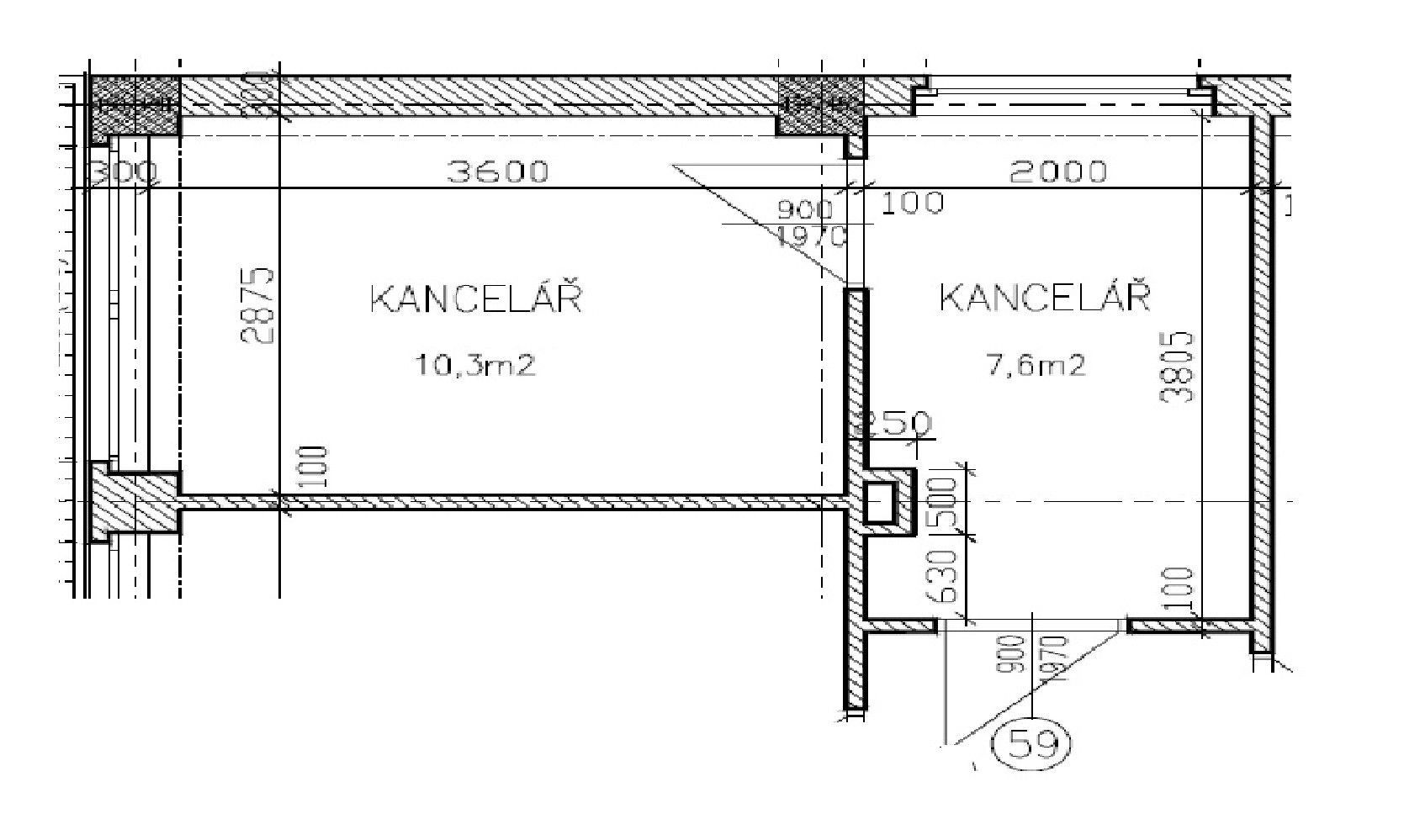 Pronájem kancelář - Podnikatelská, Praha - Běchovice, 36 m² - 5