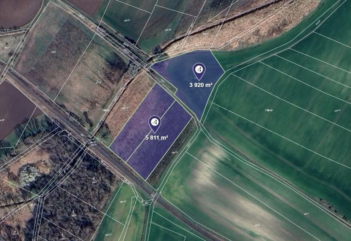 Zemědělské pozemky, Kostelec nad Labem, 6 443 m² - 1
