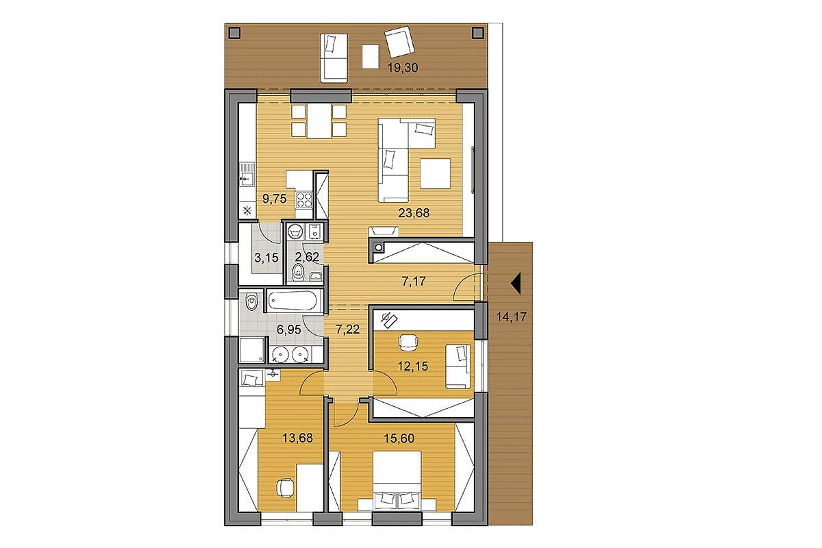 Prodej rodinný dům - Vědomice, okres Litoměřice, 102 m² - 5