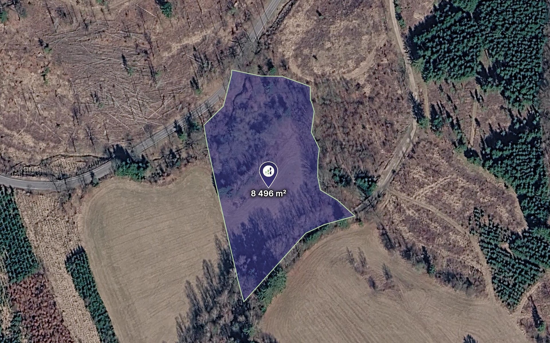 Louka, 8 496 m²