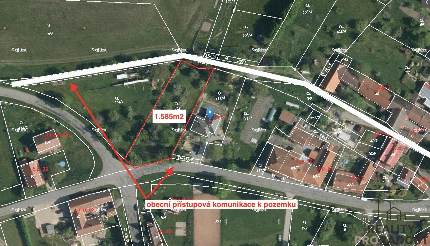 Pozemek pro bydlení, 1 585 m²
