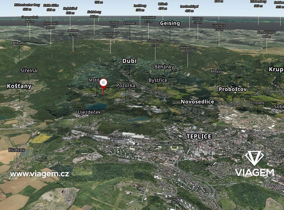 Pozemek pro bydlení · Dubí, okres Teplice, Ústecký kraj - 3