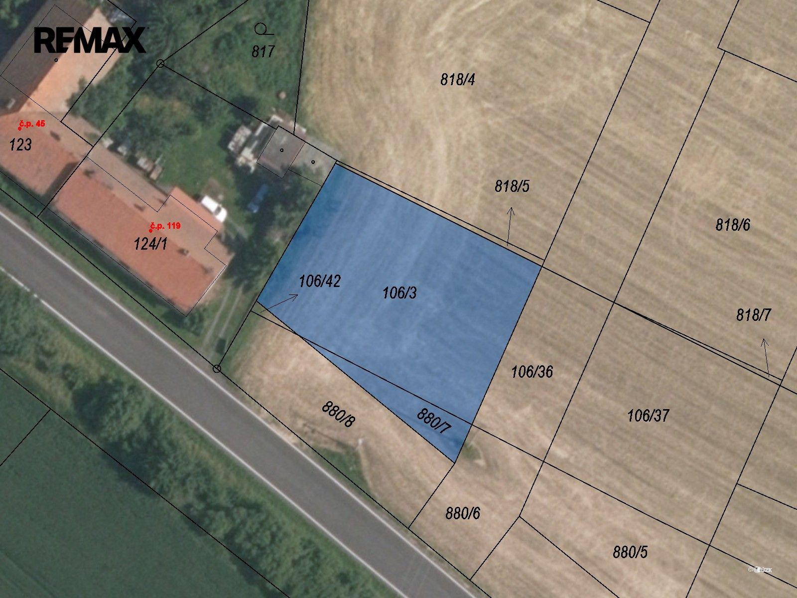 Pozemky pro bydlení, Libodřice, 801 m² - 2