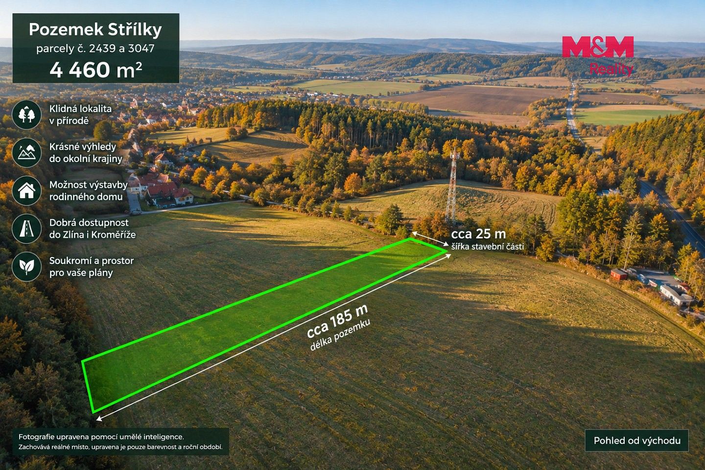 Prodej pozemek pro bydlení - Střílky, okres Kroměříž, Zlínský kraj - 2