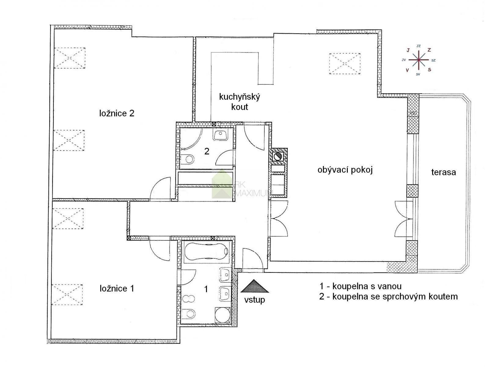 Byt 3+kk · 137 m² · Levá, Praha - 3