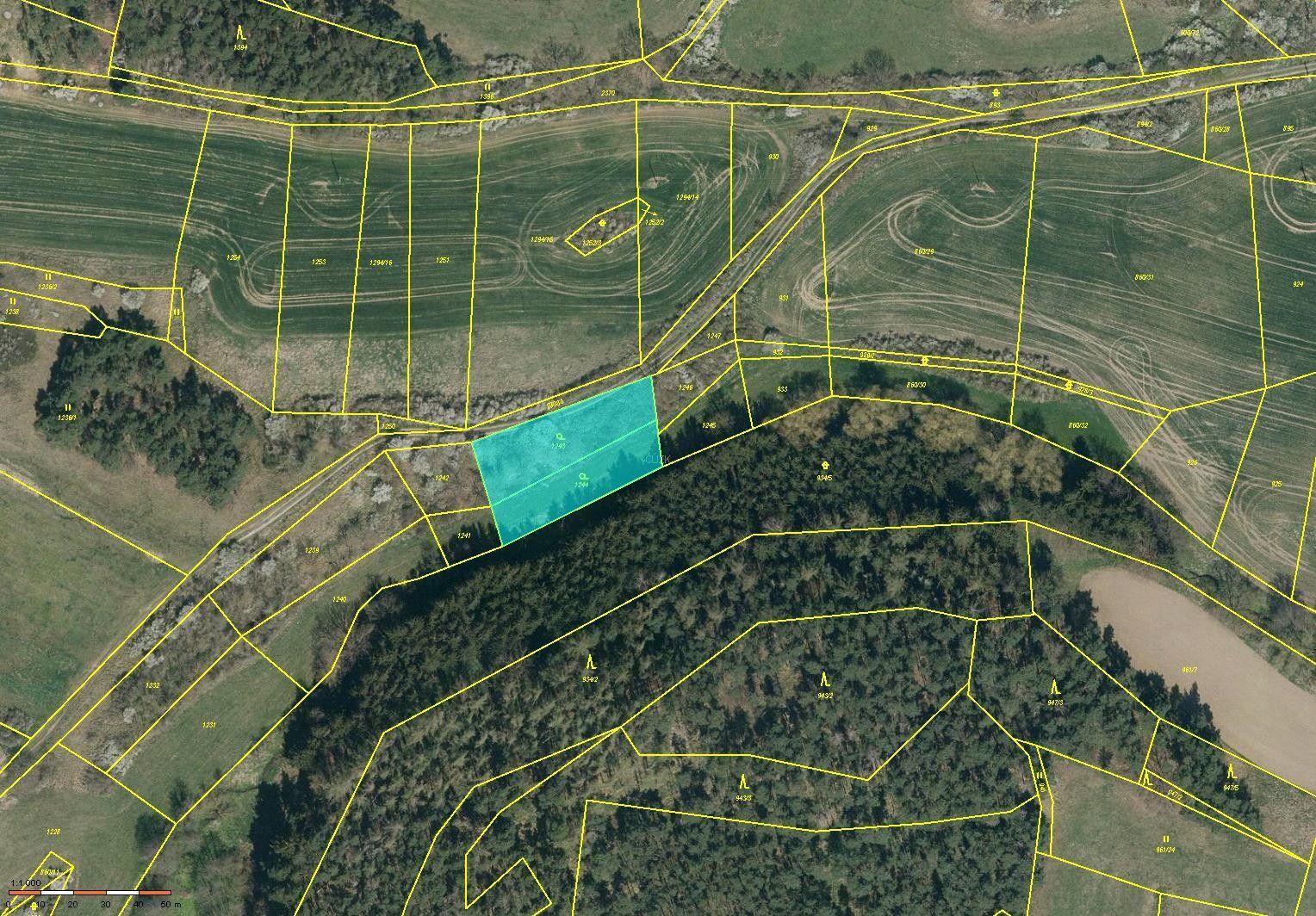 Zahrady, Mečichov, 1 687 m²