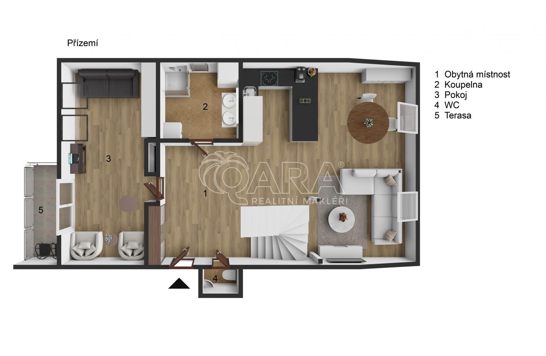 3+kk, Lublaňská  , Praha, 122 m² - 2
