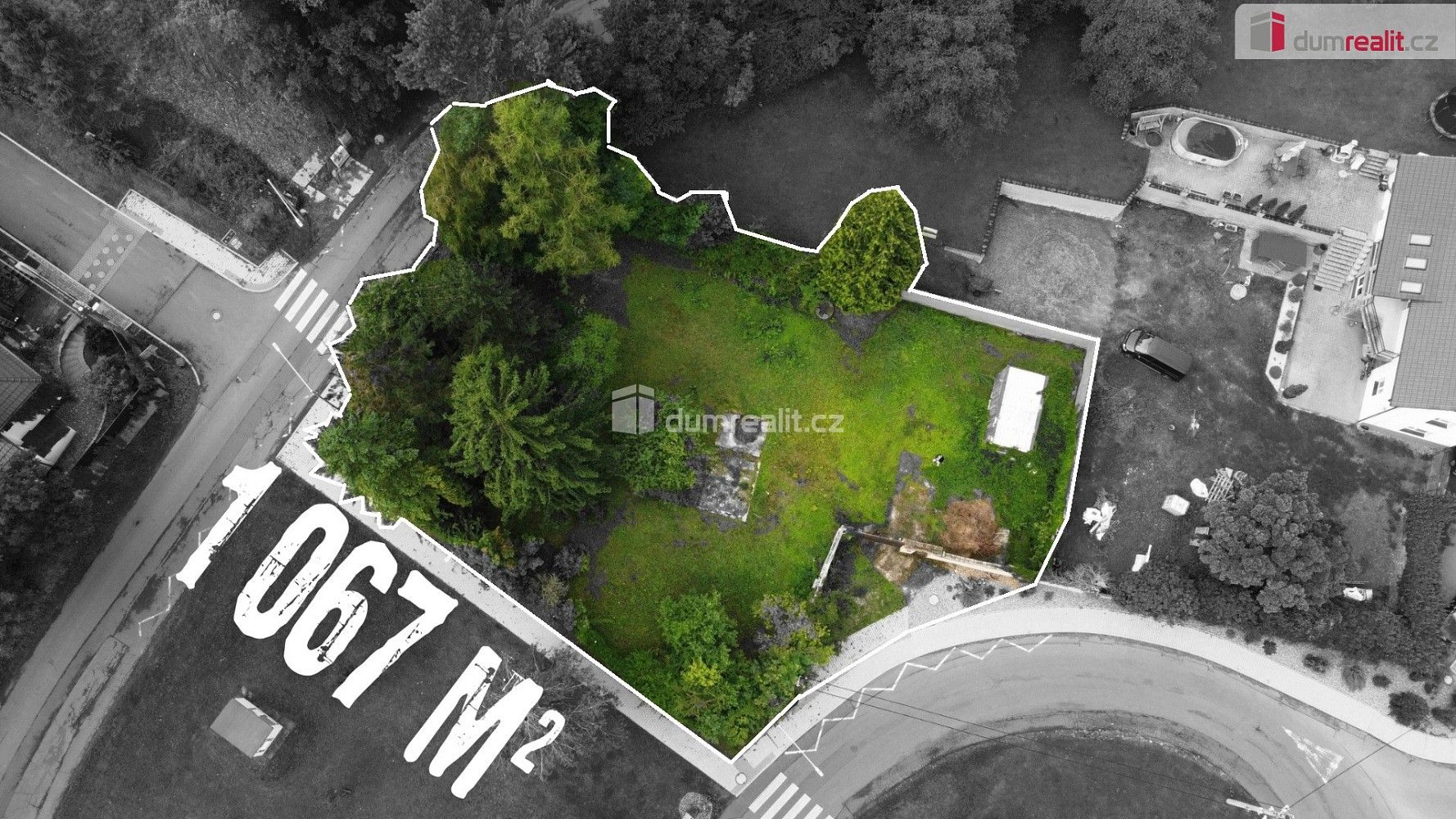 Pozemek pro bydlení, 1 067 m²
