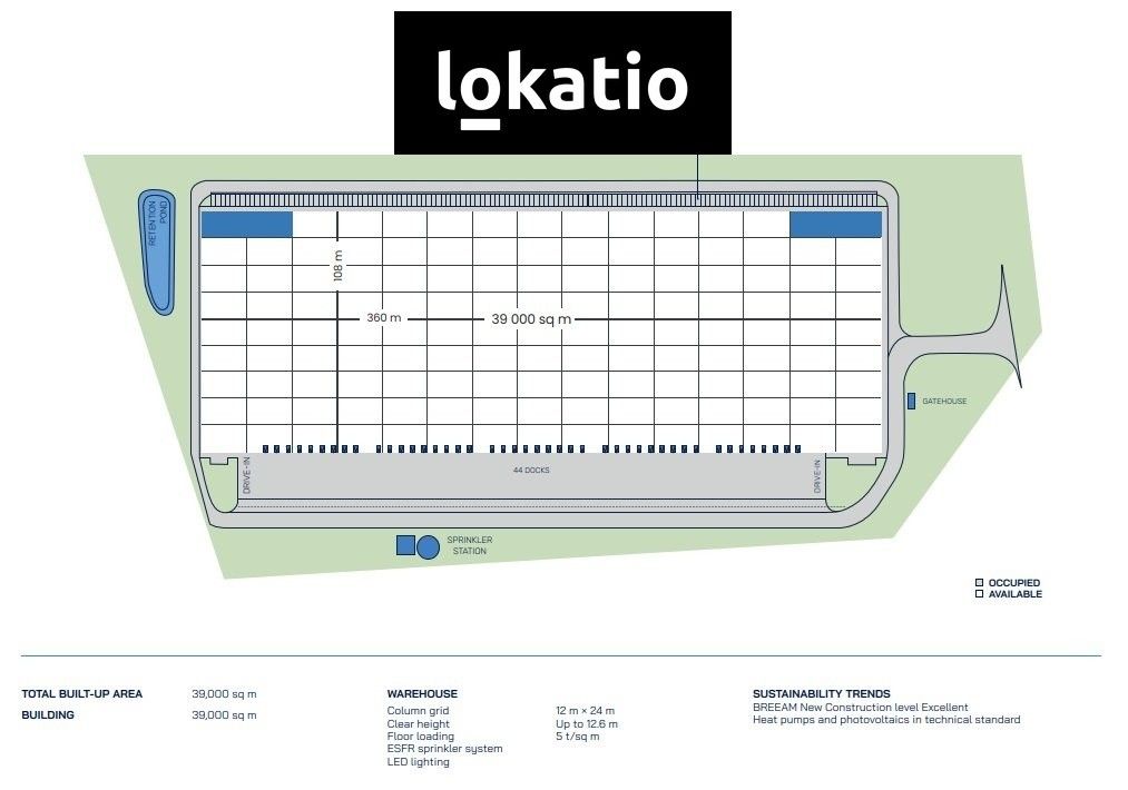 Pronájem sklad - Úherce, 39 500 m²