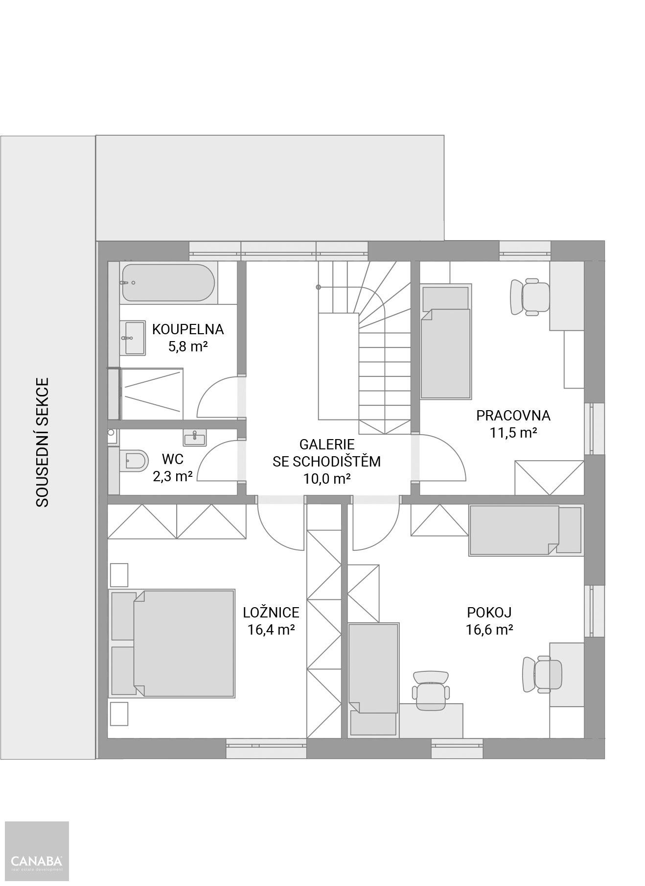 Prodej rodinný dům - Škvorec, 142 m² - 5