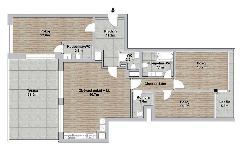 Byt 4+kk · 120 m² · Jana Želivského, Praha 3 - Žižkov - 4